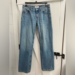 RSQ Light Blue Low Rise Loose Straight